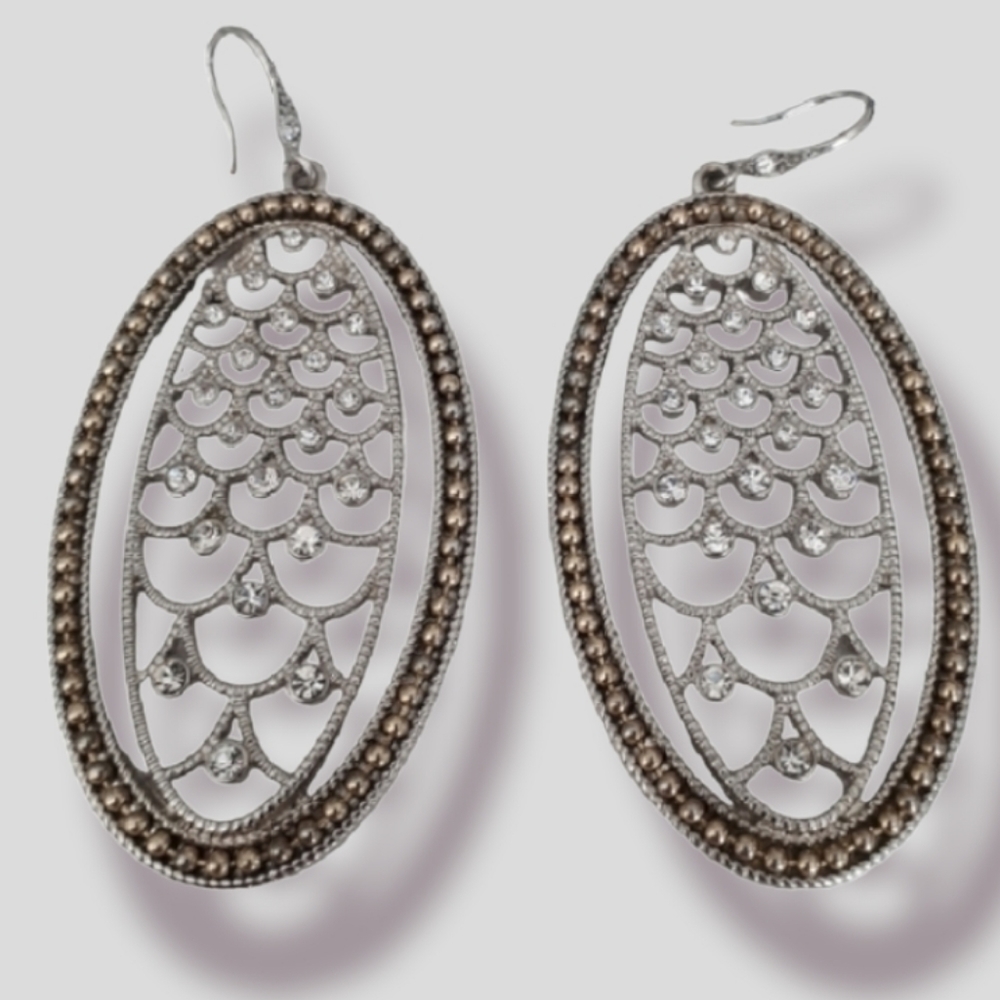 Silver earrings